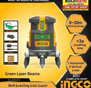 INGCO Self-Leveling Line Laser Level Green Laser Beams