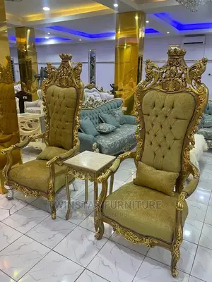 New Modern Royal Turkish Throne Chairs With Table