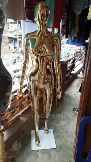 Full Body Size 8 Body Gold Chrome Mannequin