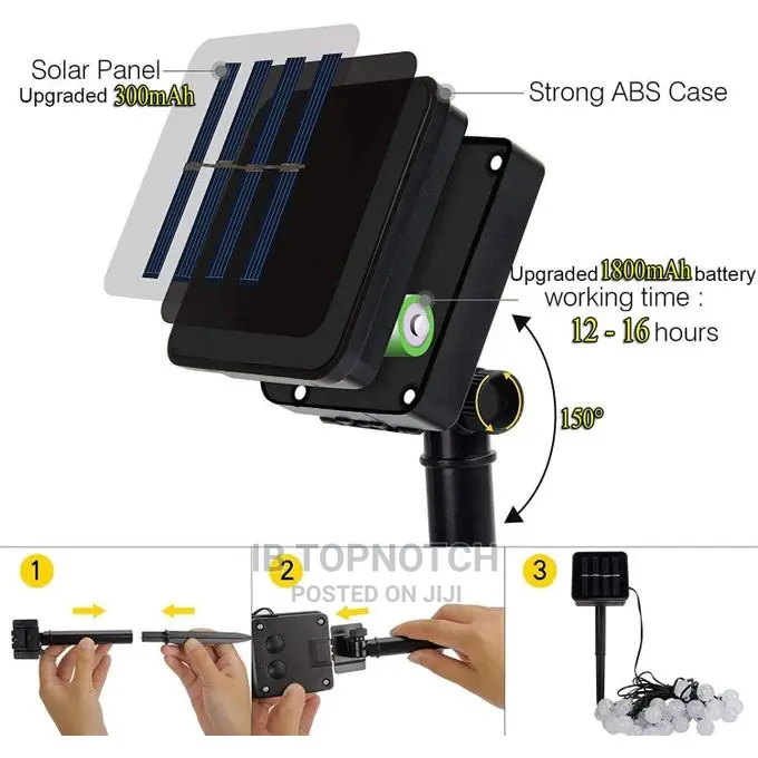 Solar LED String Outdoor Decorative Lights