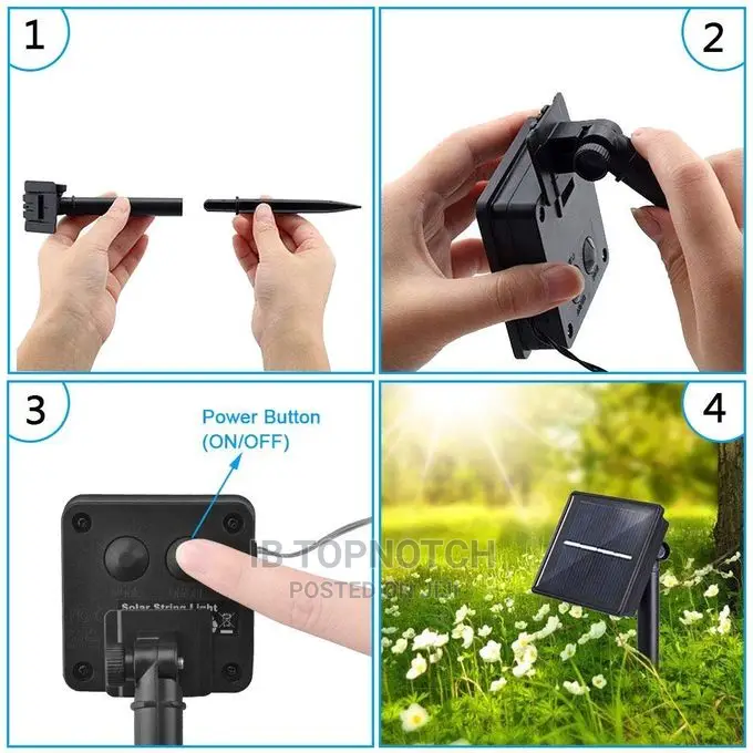 Solar LED String Outdoor Decorative Lights