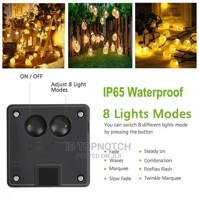 Solar LED String Outdoor Decorative Lights