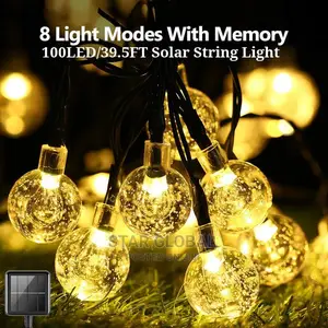 Crystal Solar Light Globe With 8 Modes Free Delivery