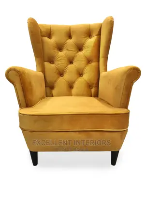 Quality Velvet Wingback Single Chairs.