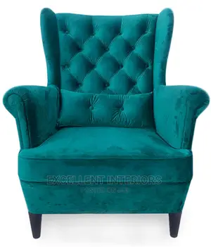 Quality Velvet Wingback Single Chairs.