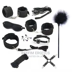 BDSM Kit Bondage Resistant Sex Set With Whips and Clamp