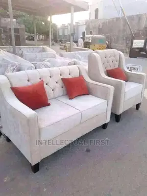 Quality 5 Seater Living Room Fabric Made Sofa Chair.