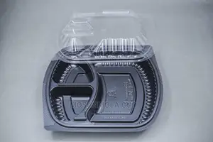 25pcs Rectangular Large 3 Compartments Food Pack
