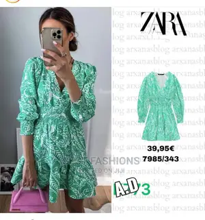 Green Ladies Short Dress
