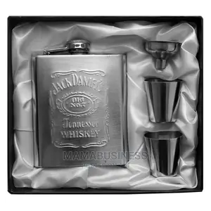 Stainless Steel Jack Daniels Branded Whisky Liquor Hip Flask