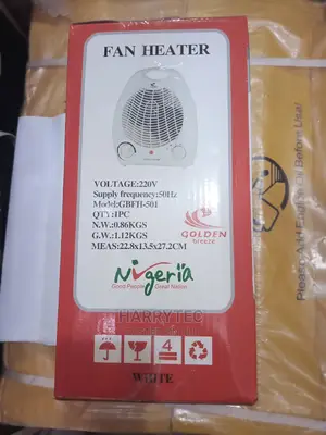 Golden Breeze Fan Heater 2000watts With 1year Warranty