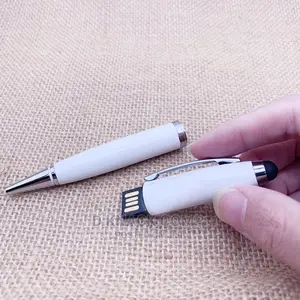 128gb Otg Usb Flash Drive Ballpoint Pen - White