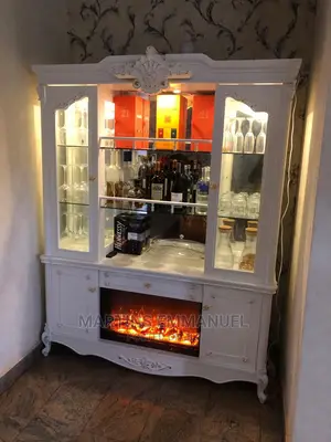 Display Wine Bar and Fire Place