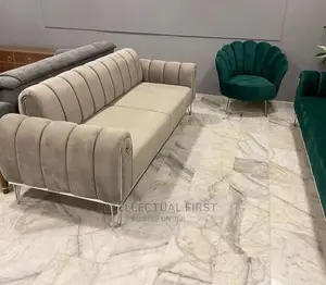Modern 7 Seater Living Room Fabric Made Royal Sofa Chair.