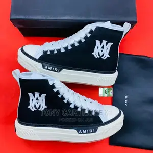 ` New Amiri M.A Court (Black-White) SNK