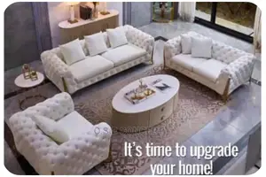 Complete Set of White Chesterfield Sofa for Relaxation