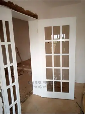 White Glass 5ft Door