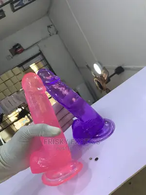 Non Vibrating Realistic Jelly Dildo With Balls