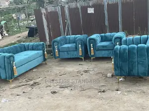Luxury 7 Seater Living Room Fabric Sofa Chairs.