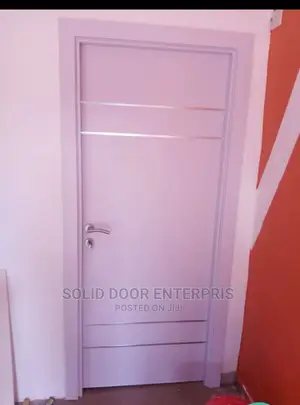 Solid Hdf Door With Chrome