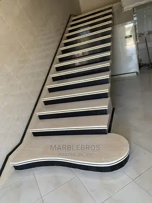 Marble Staircase Finishing Classy