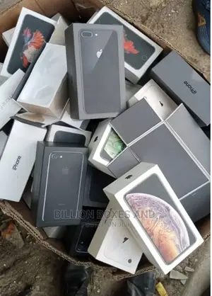 Empty Phone Boxes. Android and Apple Phones
