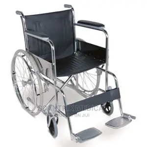 Portable Comfortable Steel Manual Foldable Wheelchair