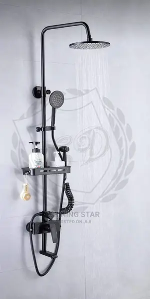 Black Standing Shower With Shattaf (001T)