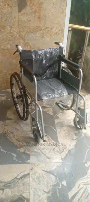 Qaffordable Hospital Leather Armrest Wheelchair