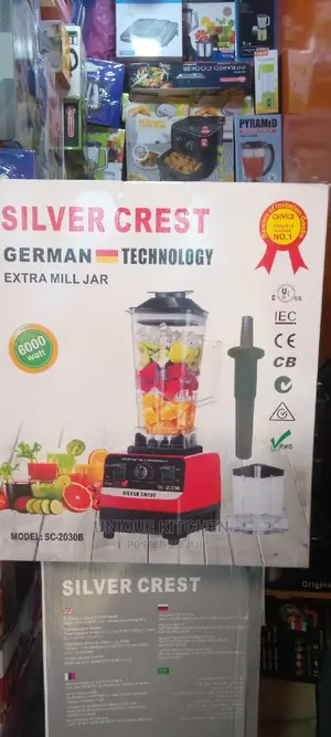 Double Cups 6000w Silver Crest Commercial/Industrial Blender