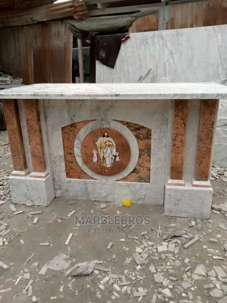 Marble Stone Alter Table and Sit