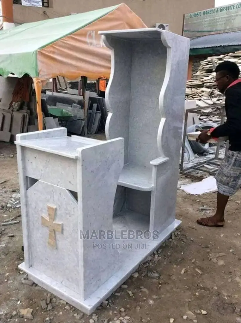 Marble Stone Alter Table and Sit