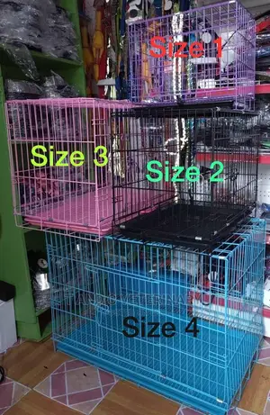 Quality Strong Metal Collapsible Pet Dog Cages Size 1 To 5