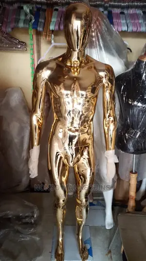 Male Gold Chrome Display Mannequin