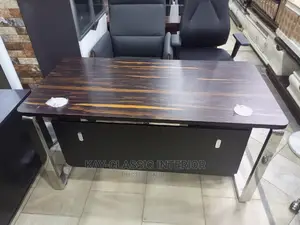 1.4mt Secretary Desk With Mobile Drower Iron Leg