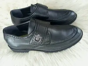 Made in Turkey Black Leather Schools Shoes for Boys