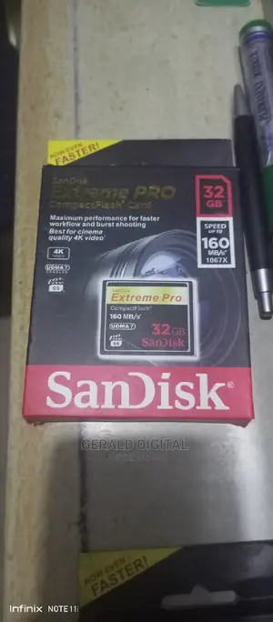 Sandisk Extreme Original Pro Cf Card, Memory 32gb Card