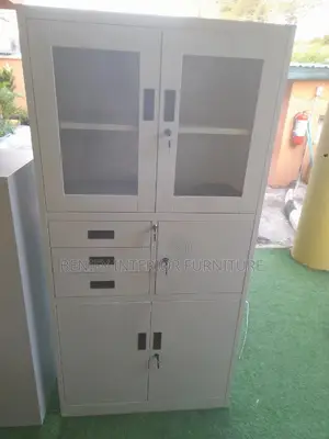 Shelf With Safe and Drawers