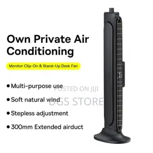Baseus Refreshing Monitor Clip on Stand Up Desk Fan