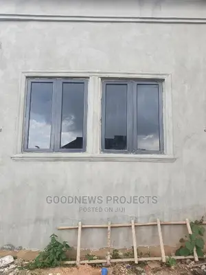 Aluminum Casement Window With Grey Colour