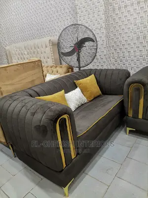 Quality 7 Seater Living Room Fabric Made Sofa Chair.