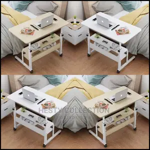 Laptop Table With Adjustable Height and Layer Shelf