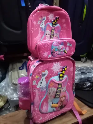 Frozen Character Set of 4 Kids Children's Trolley School Bag