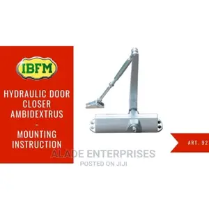 92/F Door Closer With Stopper - Adjustable Force 2-4