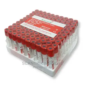 Medical Blood Sample Tube Red Vacuum Blood Collection Tube
