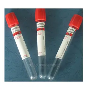 Medical Plain Red Vacuum Blood Collection Tube