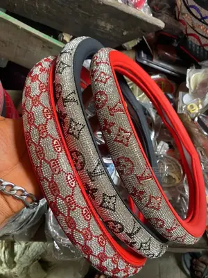 Diamond Luis Vitton Steering Cover