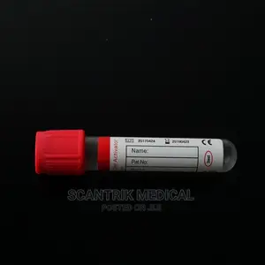 13*75mm Red Plain Red Vacuum Blood Collection
