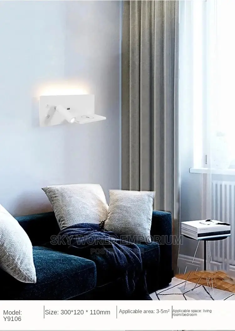 Wireless Charging Wall Bedside Lights