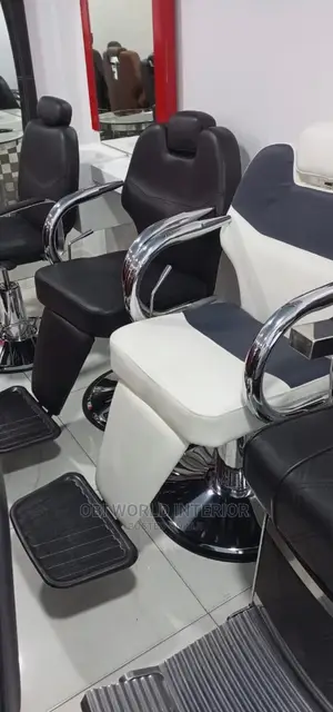 Black and White Luxury Salon Chair